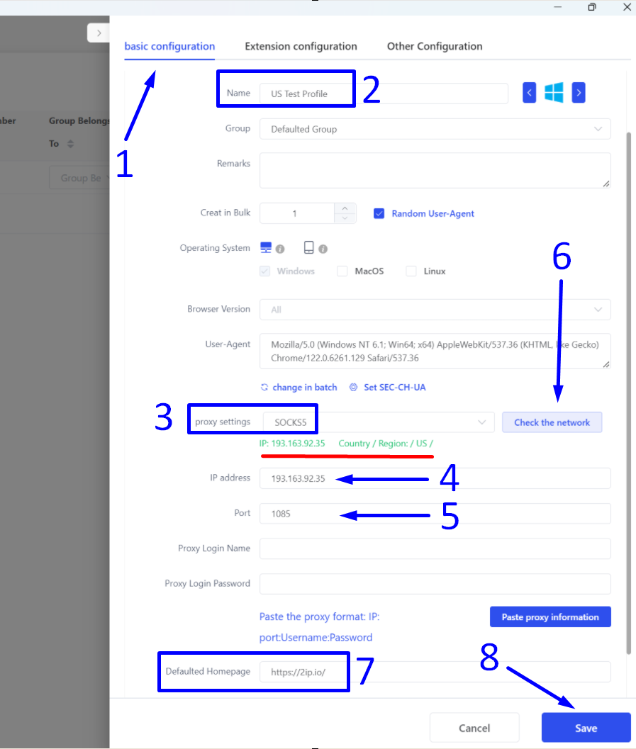 91HTTP代理在Lalicat浏览器上设置动态包时代理教程