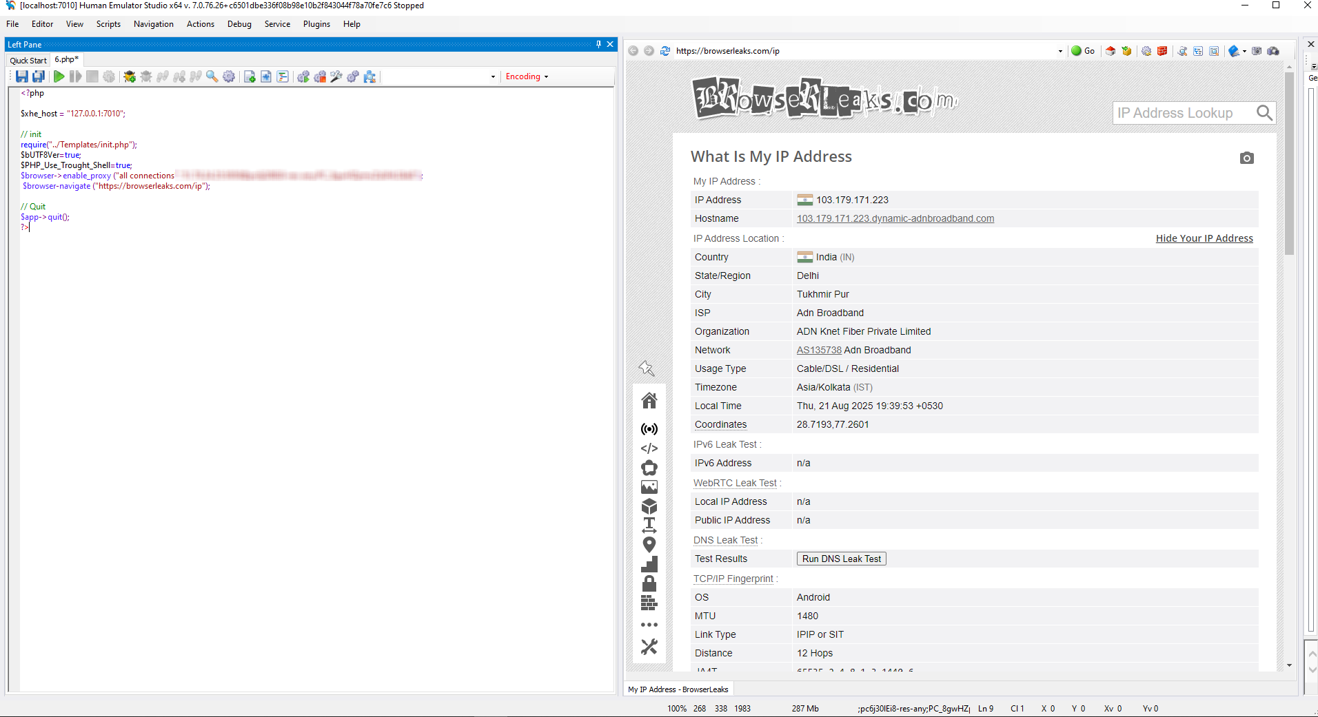 91HTTP代理在Human Emulator设置长效静态IP代理教程-91HTTP代理