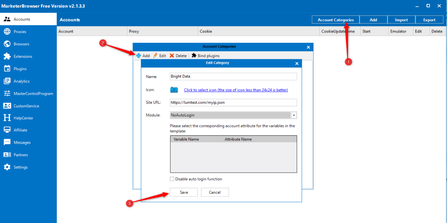 91HTTP代理在Marketerbrowser设置动态不限量代理教程