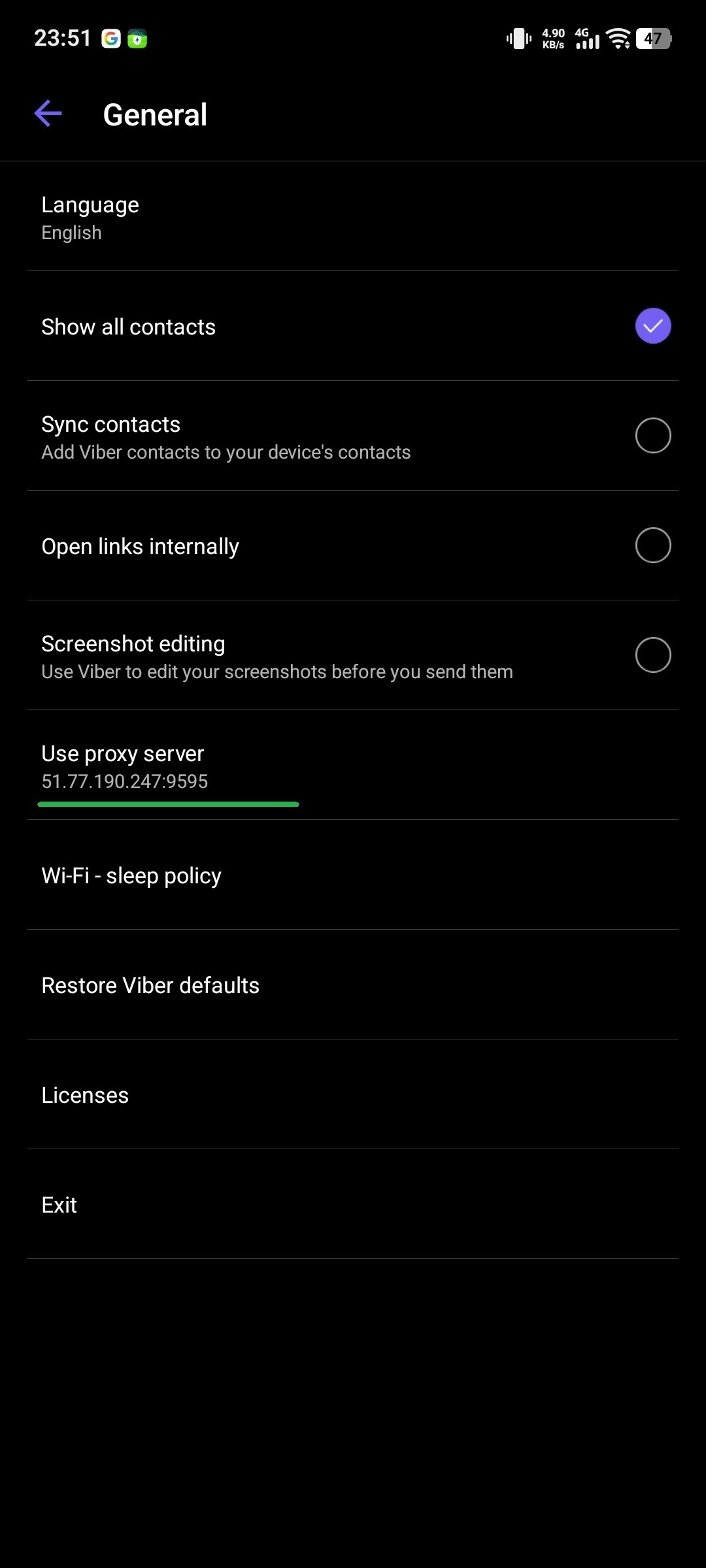 91HTTP代理在Viber浏览器上设置动态包时代理教程
