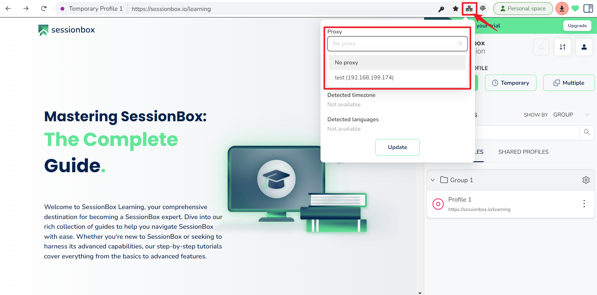 91HTTP代理在SessionBox浏览器上设置长效静态IP代理教程