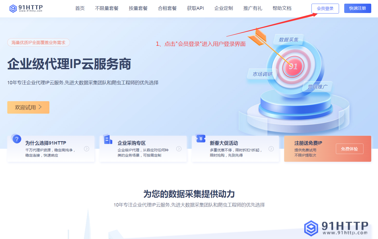 91HTTP代理按量套餐删除白名单教程-91HTTP代理