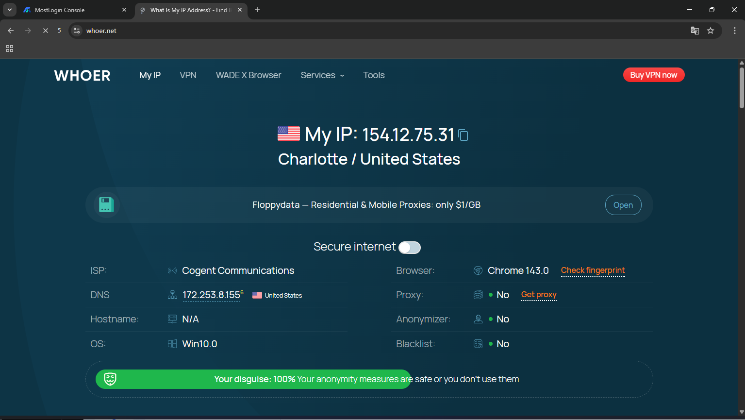 91HTTP代理在MostLogin指纹浏览器上设置动态不限量代理教程